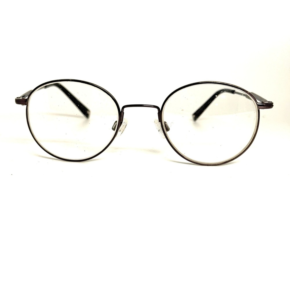 Flexon 508 by Marchon Eyeglasses Gunmetal Round Frame 46-19-140 Full Rim Eyewear